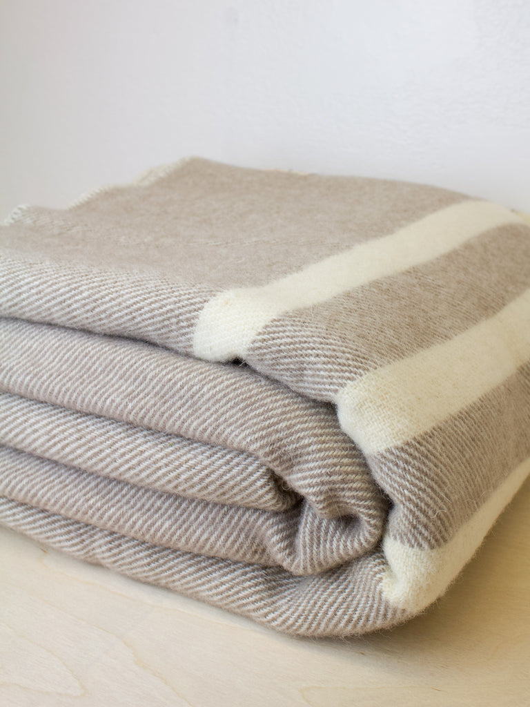 MacAusland Double Wool Blanket Taupe — Lore General