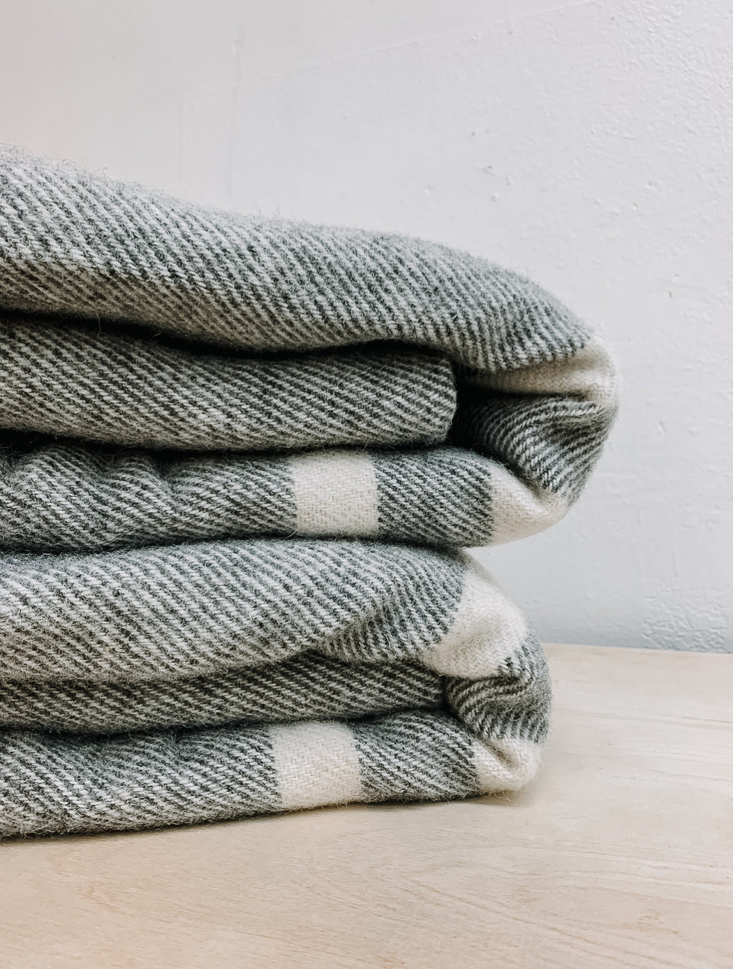 MacAusland Wool Blankets- Queen- Dark Grey