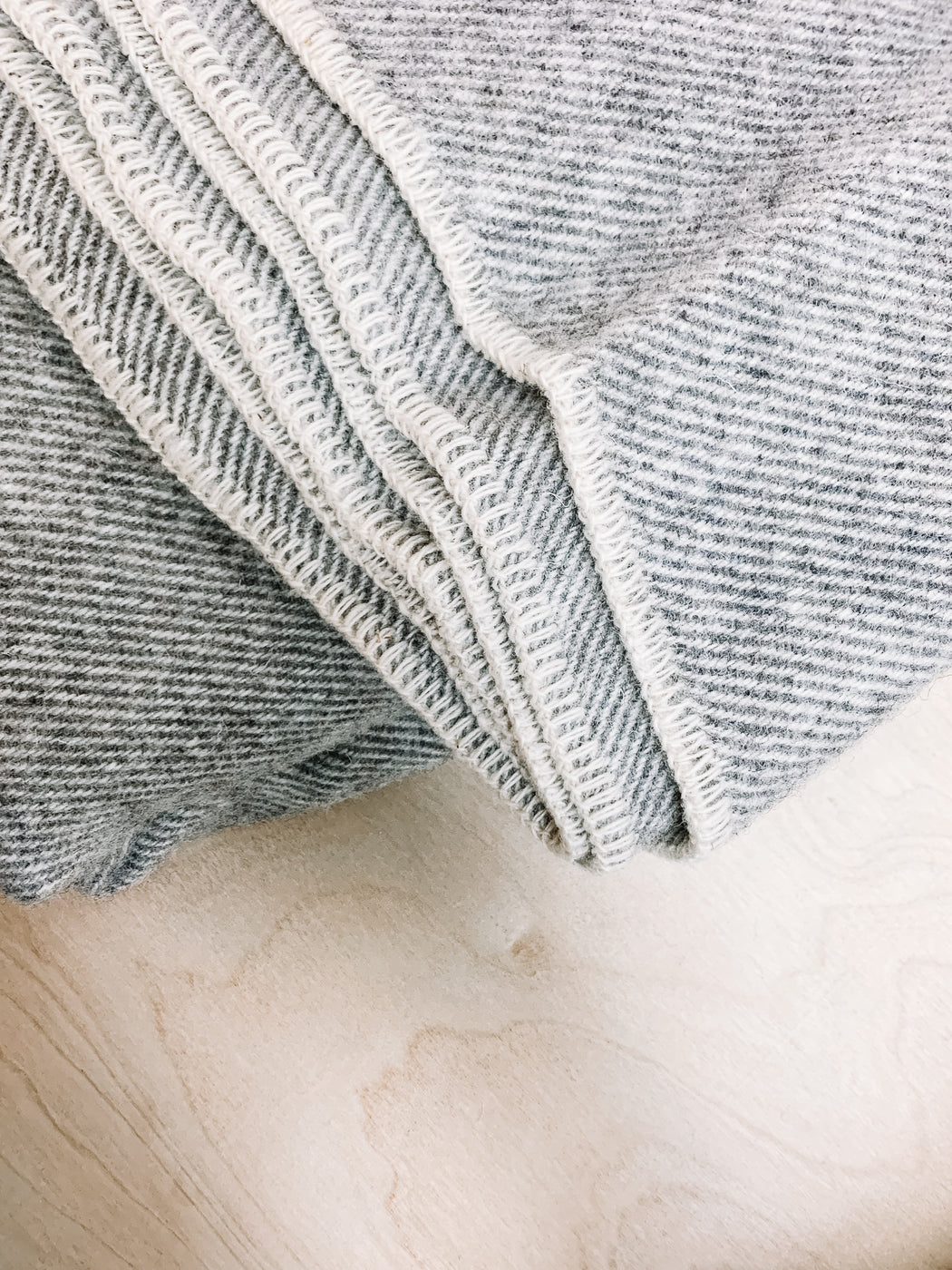 MacAusland Wool Blankets- Queen- Dark Grey
